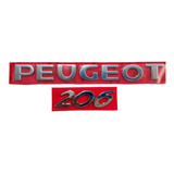 Emblema Letreiro Peugeot 206