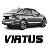 Emblema Letreiro Virtus Preto