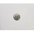Emblema Logo Chave Canivete Vw Preto Alumínio Alto Relevo