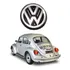 Emblema Logo Vw Tampa Motor Fusca Cromado Itamar Serie Ouro