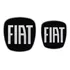 Emblema P/ Palio Elx Fiat Diant Traseiro 2010 Black Genérico