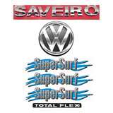 Emblema Saveiro Flex + Adesivos Supersurf + Mala G3 03 À 05