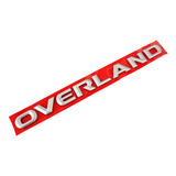 Emblema Traseiro Overland Prata