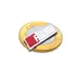 Emblema Volante Audi Rs2 Rs3 Rs4 Rs5 Rs6 Rs7 Rsq3 Rsq5 Ttrs