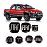 Emblemas Adesivos Fiat Strada
