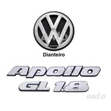 Emblemas Apollo Gl 1.8 + Vw Grade - Modelo Original