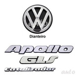 Emblemas Apollo Gls Catalisa. + Vw Grade - Modelo Original