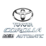 Emblemas Corolla Automatic Toyota Xei Logo Mala 2003 A 2008