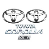 Emblemas Corolla Toyota Xei Logo Grade E Logo Mala 2003 2004 2005 2006 2007 2008
