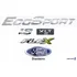 Emblemas Ecosport 1.6 Xlt Flex + Ford - 2003 À 2007