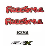 Emblemas Freestyle Vermelho Xlt
