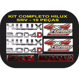 Emblemas Hilux Kit Srv