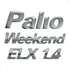 Emblemas Palio Weekend 1.4 E Elx Cromados 2001 Em Diante