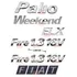 Emblemas Palio Weekend Elx + Fire 1.3 16v + Fiat - 2001 À 04