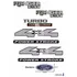 Emblemas Ranger Xlt + 4x4 + Turbo Power + Ford - 2003 À 2004