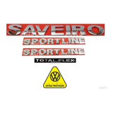 Emblemas Saveiro Total Flex Extra + Sportline - G4 2006 À 10