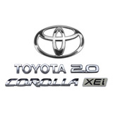 Emblemas Toyota Corolla Xei 2.0 E Logo Mala 2009 A 2014