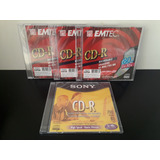 Emtec - Cd-r 80 Min / 700 Mb - Acrílico - Físico (lote Com 4