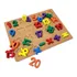 Encaixe Números Didático Brinquedo Quebra Cabeça Mdf 1 A 20