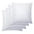 Enchimento Almofada 45x45cm Refil De Silicone Kit 4 Unidades Cor Branco