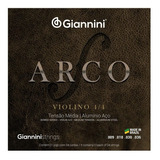 Encordamento Para Violino Arco Aluminio Aço Giannini-geavva.