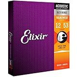 Encordoamento .012 Elixir 11052, Para Violão Aço, Light Bronze 80/20 Nanoweb