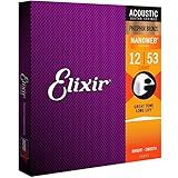 Encordoamento .012 Elixir 16052, Para Violão Aço, Light Phosphor Bronze Nanoweb