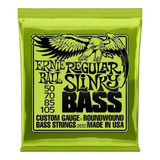 Encordoamento Baixo 4 Cordas Ernie Ball 050 Regular 2832