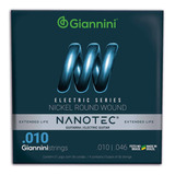 Encordoamento Giannini Nanotec Guitarra .010 Geegst10 Pn