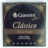 Encordoamento Giannini Violão Clássico Tensão Pesada