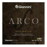 Encordoamento Violino Alumínio Tensão Média Giannini Arco4/4