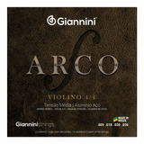 Encordoamento Violino Giannini Aluminio