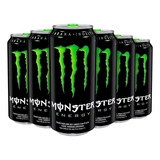 Energetico Monster Energy Fardo Com 6 Latas De 473ml Sabores Monster Energy Drink Clássico