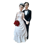 Enfeite Decoração Casamento Casal Noivos Noivinhos 26cm