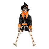 Enfeite Do Terror Esqueleto 40cm   Decoração Halloween Bruxa