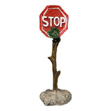 Enfeite Para Aquário Placa Stop Fragata