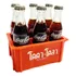 Engradado Com 6 Garrafinhas Coca Cola Em Miniatura Vidro