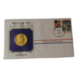 Envelope Com Selos E Medalha Do Presidente William H. Taft