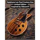 EpiPhone Les Paul Custom Koa Inspiredbygibson Produto Novo