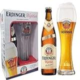 Erdinger Kit Cerveja Garrafa - 1 Weissbier 500ml + 1 Copo 500ml