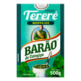 Erva mate Barão De Cotegipe Tereré Menta Ice Sem Glúten Em Caixa 500 g