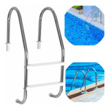 Escada 2 Degraus Para Piscina Inox 1 1 2 Netuno 048 Inox