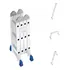 Escada Aluminio Articulada 4x3 Multifuncional Cavalete Mor Cor Cinza