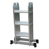 Escada De Alumínio Multifuncional 3x4 12 Degraus Prata