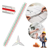 Escalimetro Regua Triangular 30cm