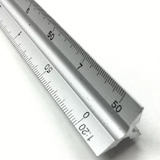Escalimetro Régua Triangular Metal 30cm Escalas N°1