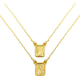 Escapulario Em Ouro 18k