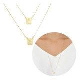 Escapulário Feminino Banhado A Ouro 18k Super Delicado Cl1