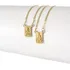 Escapulário Masculino Piastrine 1.3 80 Cm Dupla Fac Ouro 18k