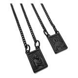Escapulario Masculino Preto Ouro